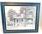 VTG Robert Daugherty Art Print Shell Gas Station Coca Cola NEHI Dr. Pepper 7UP