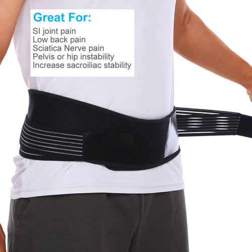 Lumbar Pelvic Lower Back Hip Support Sacroiliac Belt Joint Pain Relief Unisex - 第 4/17 張圖片