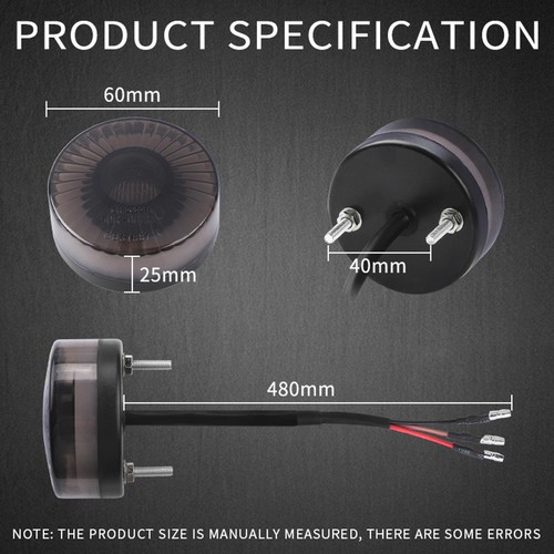 1PC Motorcycle LED Tail Light Bar Rear Brake Stop Running Lamp Universal ATV UTV - Picture 2 of 14