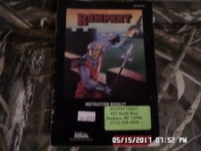 Rampart SNES Super Nintendo Instruction Manual Booklet Only... NO GAME