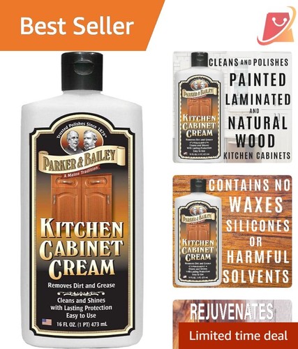 Kitchen Cabinet Cream 16 oz Grease Remover Furniture Cleaner Odorless Polish
