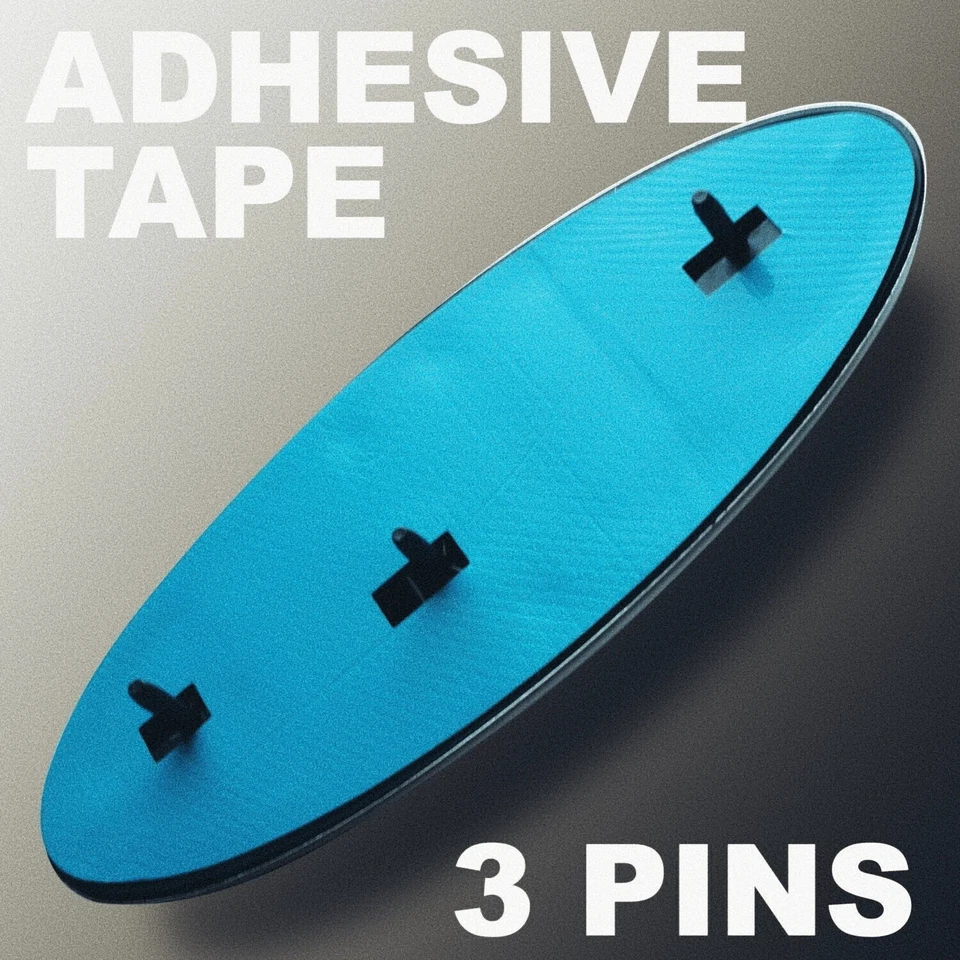 Ford F150 2005-2014 azul y cromo parrilla delantera/portón trasero 9 pulgadas emblema ovalado 1 pieza Foto 3 de 4