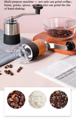 MINI KERAMIK GRAT KAFFEE NACHHALTIGES HANDKURBELMAHLWERK - MIT SPUR