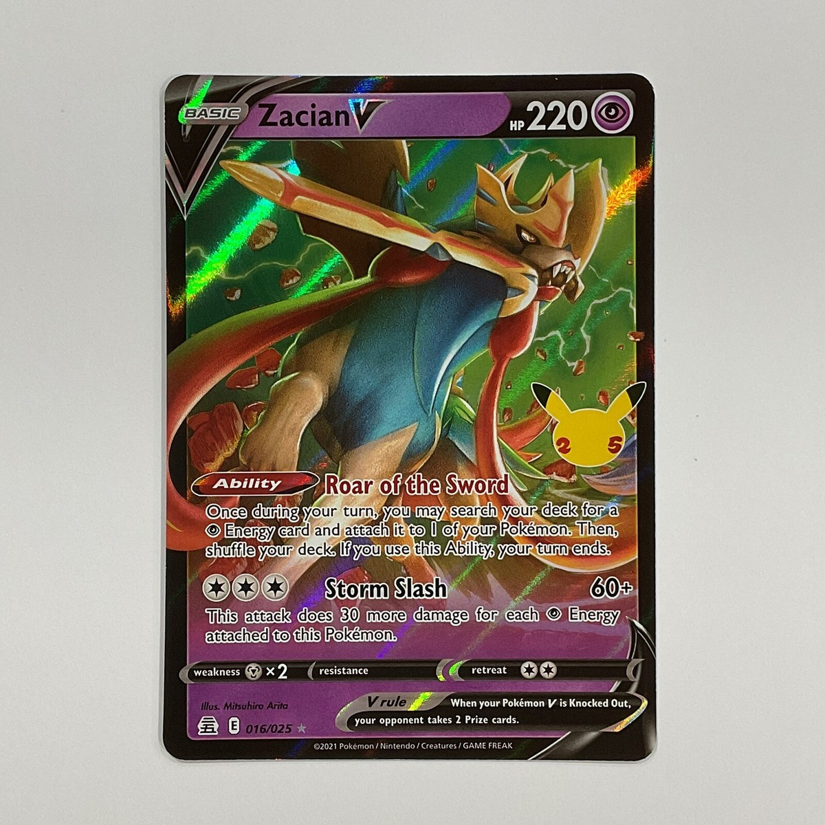 コリンシアン Pro Stars Champions Celebration Zacian V 016/025 Celebrations for sale | eBay