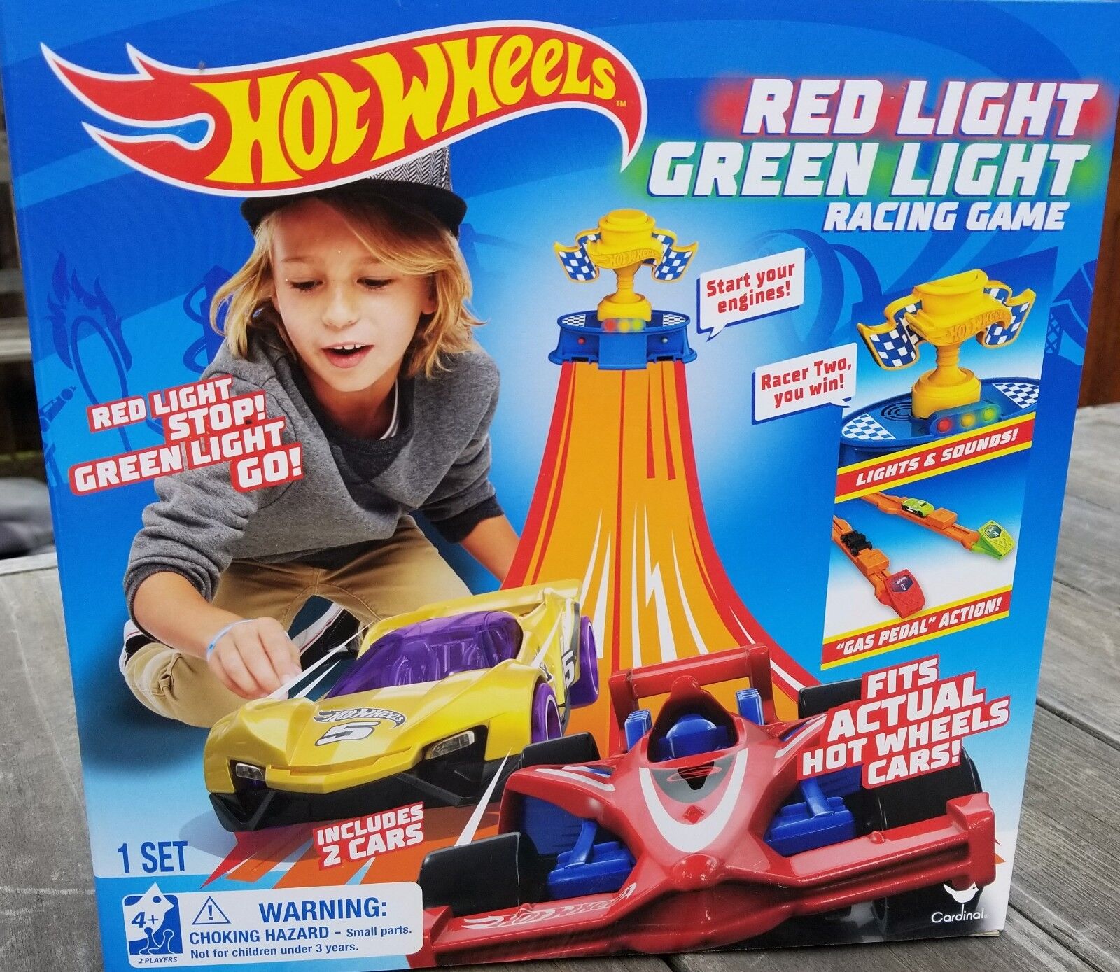 Hot Wheels Red Light Green Light Racing Game Brand New - Includes 2 Cars