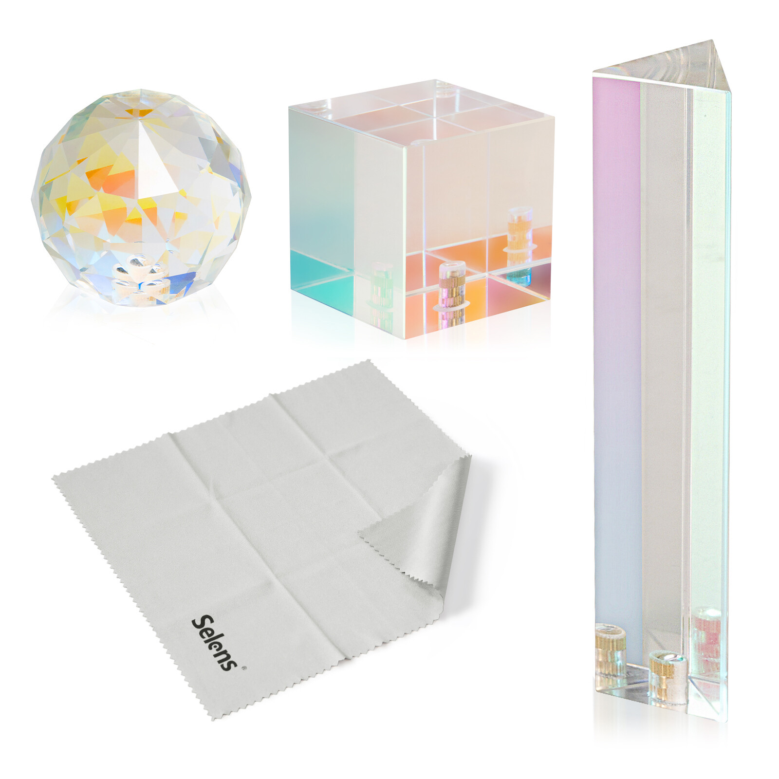 Optical Crystal Prism Camera Lens Rainbow Light Filter Kit for Photo Photography
