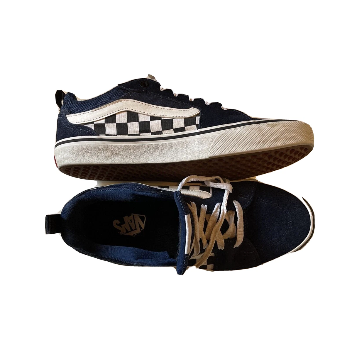 Vans primary check old cheap skool blue
