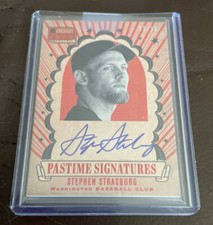 2013 PANINI AMERICA'S PASTIME STEPHEN STRASBURG AUTO AUTOGRAPH 3/10 NATIONALS👍