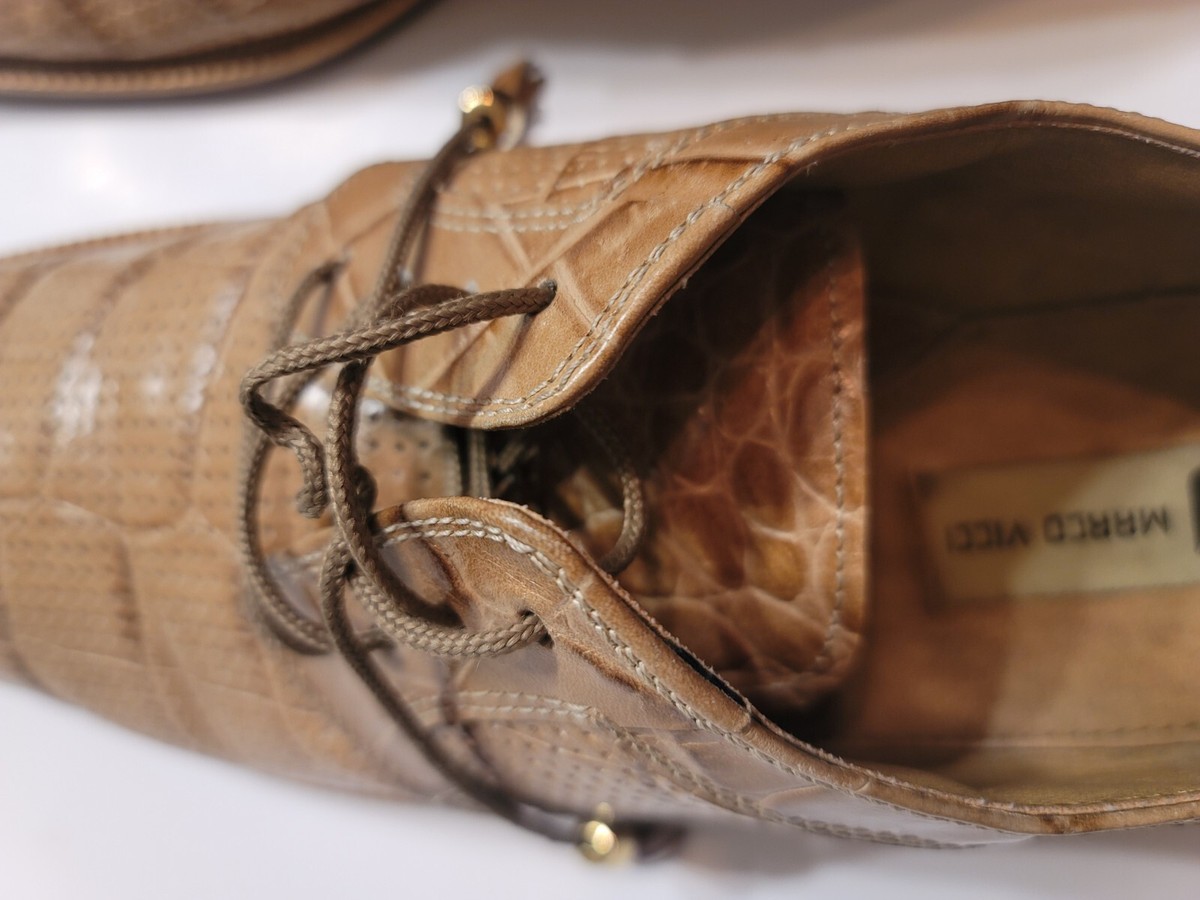 Marco Vicci Beige Alligator Shoes Marco Vicci Shoes - Etsy main image 2