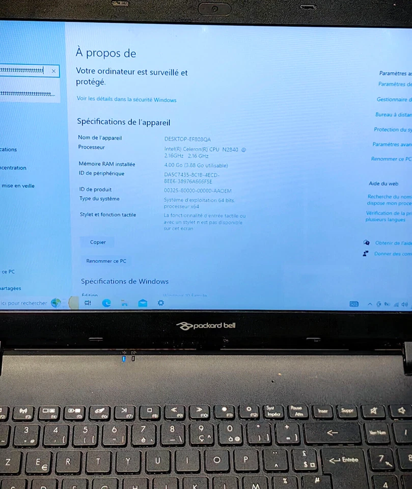 CARTE Mère 448.03703.0011  pour Packard Bell easynote ENTG71BM + Intel N2840  - Photo 4/4