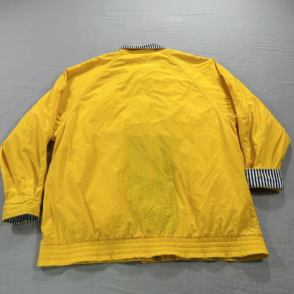 Chaqueta De Colección Evan Picone Mujer Pequeña Amarilla Harrington Relajada Lluvia Años 80 Deporte Foto 2 de 4