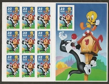# 3204  1998 Sylvester and Tweety MNH Pn(10)