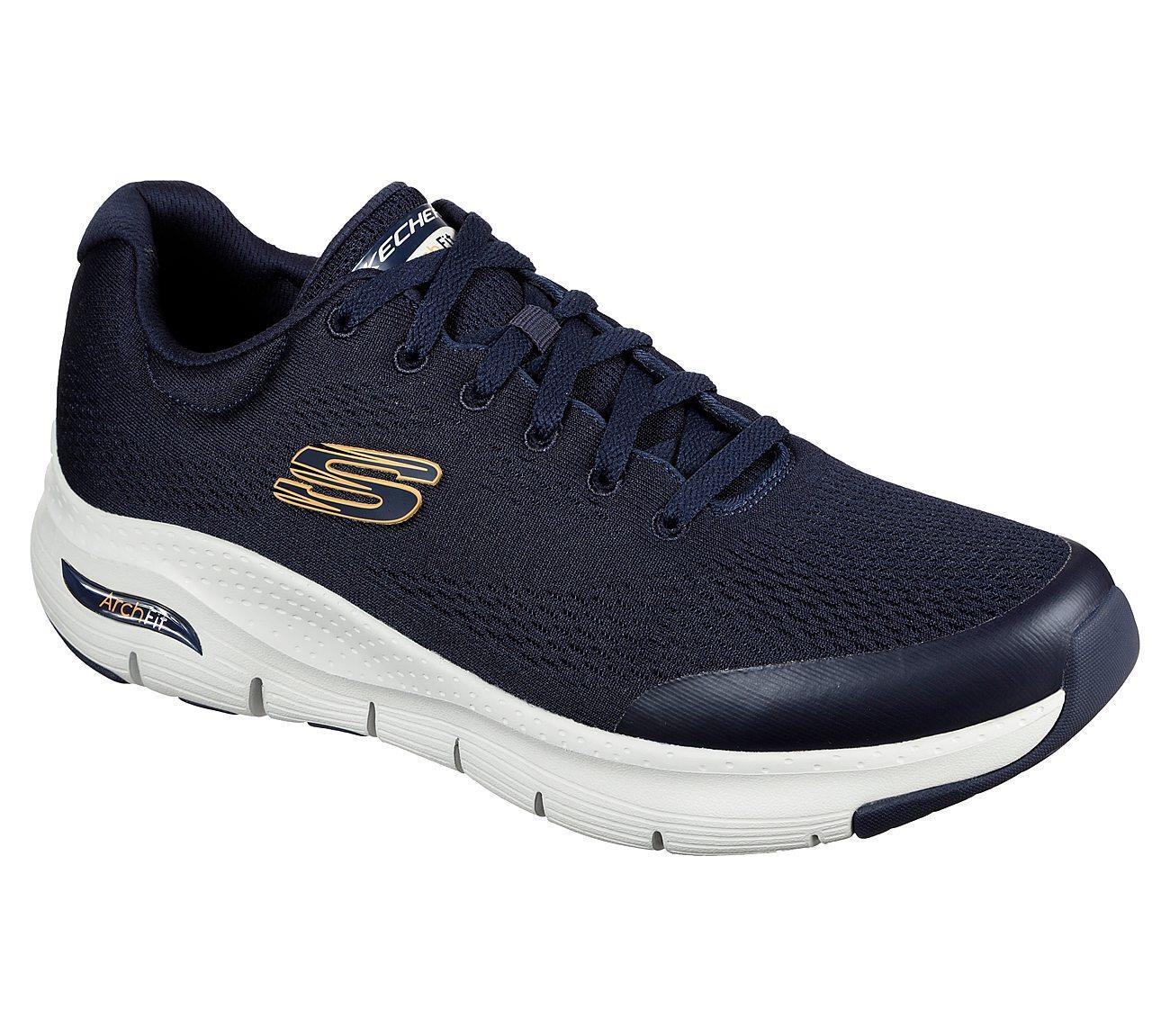 Skechers Arco Para Caminar SPORTS Zapatos Azul Marino Hasta Talla UK 6A GB 13