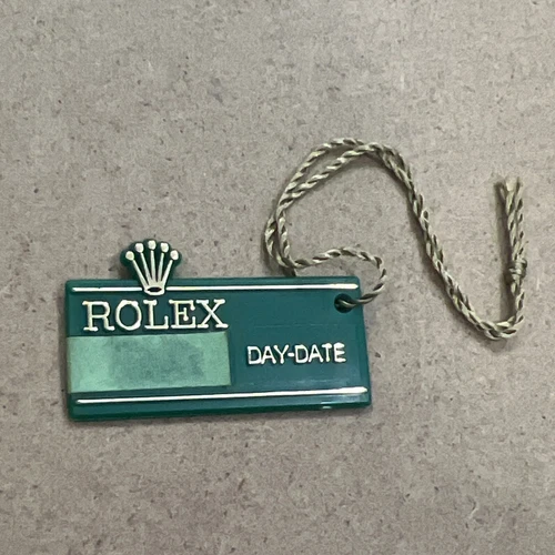 1970's Authentic Vintage Rolex Big Crown Hang Tag Day-Date Day Date Green