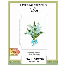 Lisa Horton Crafts A6 Stencil And Die-Lily Of The Valley Pack of 1