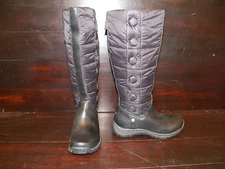 New Womens UGG Lonnie Black Tall Waterproof Windproof Snow Winter Button Boots