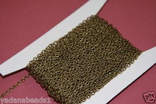 45 ft spool Antiqued Brass Round Cable Chain 2.6X3.9mm