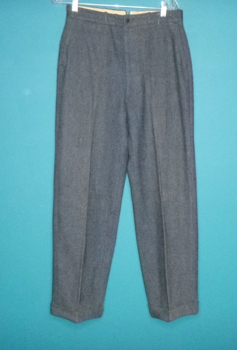 Original 100% Wool Vintage Pants for Men for sale | eBay