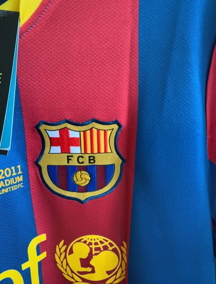 Camiseta Final da Liga dos Campeões Londres 2011 - Camisa Barcelona Retro UCL - Imagem 3 de 4