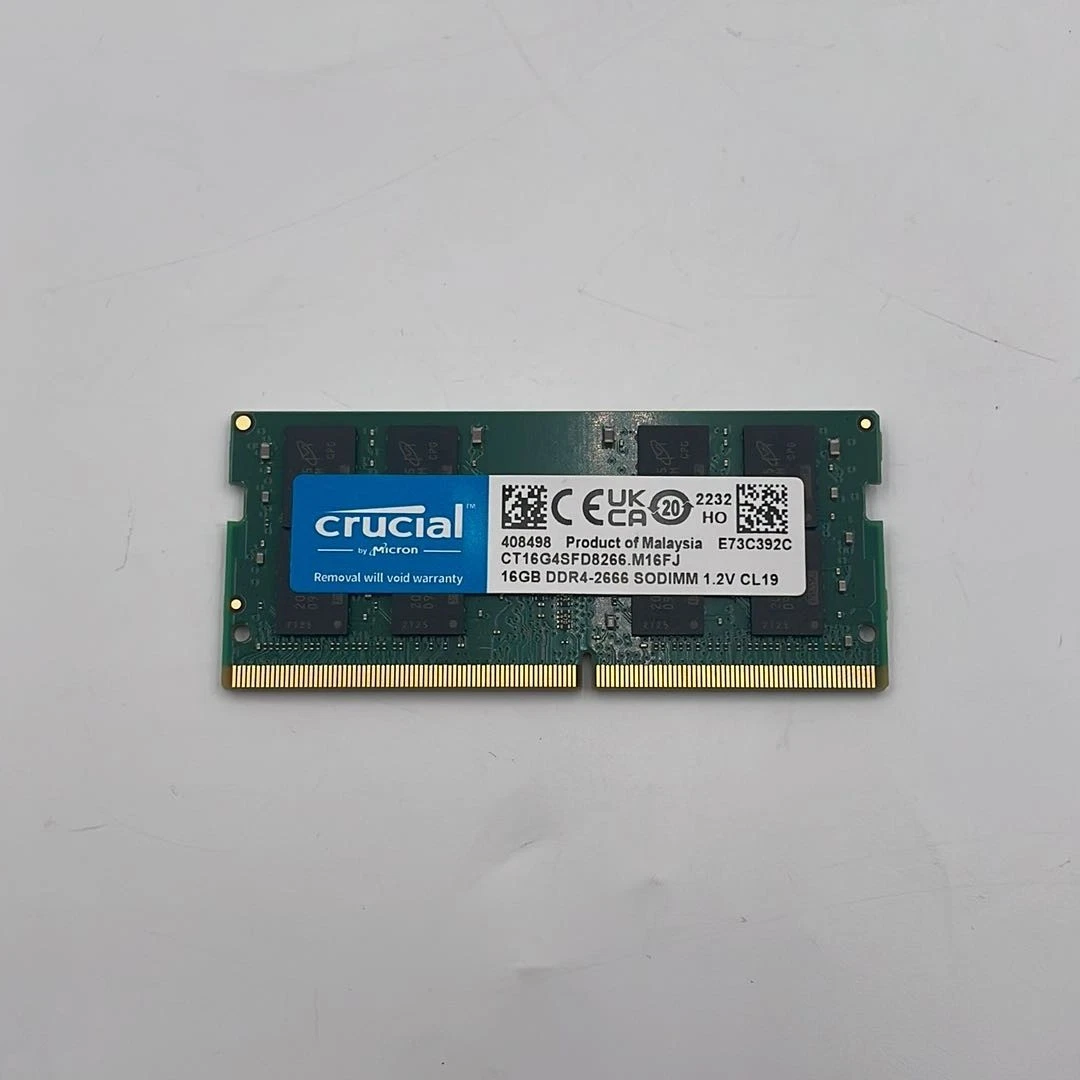 Memoria RAM Crucial DDR4 32GB (2x16GB) 3200MHz Para Portátil - SODIMM 260 Pines, Nuevo En Paquete Abierto