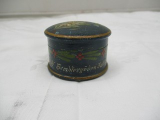 Antike Holz Schatulle Deckeldose Handbemalt „Berchtesgaden 1922 “