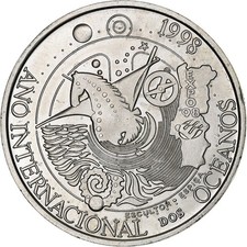 [#1048209] Portugal, 1000 Escudos, 1998, Lisbon, Silver, AU, KM:707