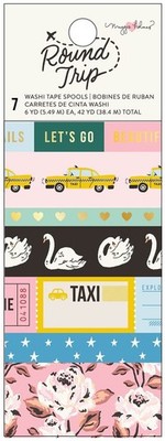 Maggie Holmes Round Trip Washi Tape 7/Pkg-6 Yards Each