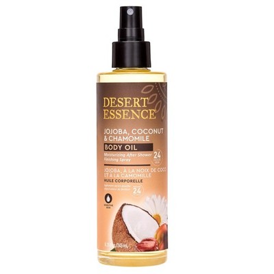 Desert Essence Jojoba, Coconut & Chamomile Body Oil Spray, 24-Hour Moisture Afte