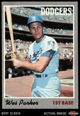 1970 Topps #5 Wes Parker Dodgers Chronic Centering Issues 5 - EX