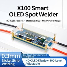 X100 Portable Spot Welder with HD For OLED Display for Home Workshop Use