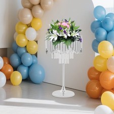 Modern Flower Stand forWedding Birthday Party Events,Silver Wedding Flower Stand