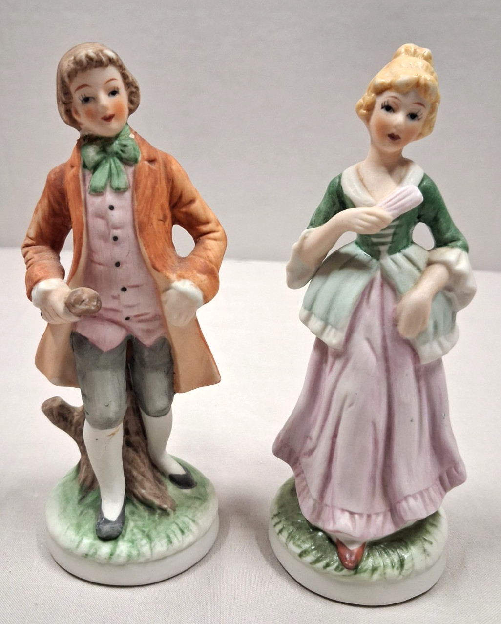 Vintage Porcelain Figurines Hand Painted Tilso Japan
