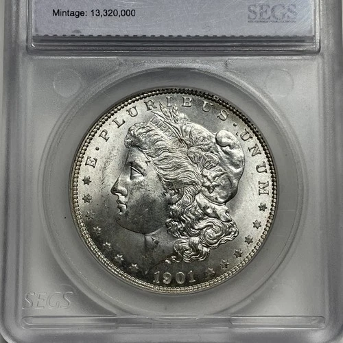 1901-O Morgan Silver Dollar $1 BU Brilliant Uncirculated US Coin