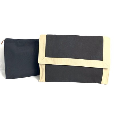 HERMES Tapidcel Pouch Second Bag Clutch Black #PCESKY