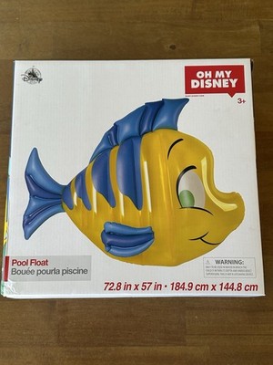 Oh My Disney Store Pool Float Little Mermaid Flounder - New - Giant Pool Float