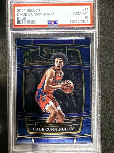 2021-22 Panini Select - Concourse Cade Cunningham #11 Blue (RC) - PSA 10Opens in a new window or tab