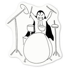 Aufkleber Sticker "Vampir Trommler" (DW027752)
