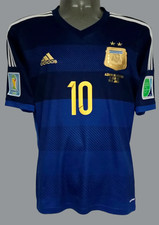 ADIDAS ARGENTINA WC2014 AWAY MESSI S ORIGINAL SOCCER JERSEY SHIRT