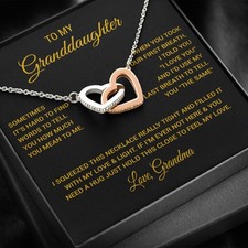 To My Granddaughter Necklace, Xmas Birthday Gift For Granddaughter from Grandma