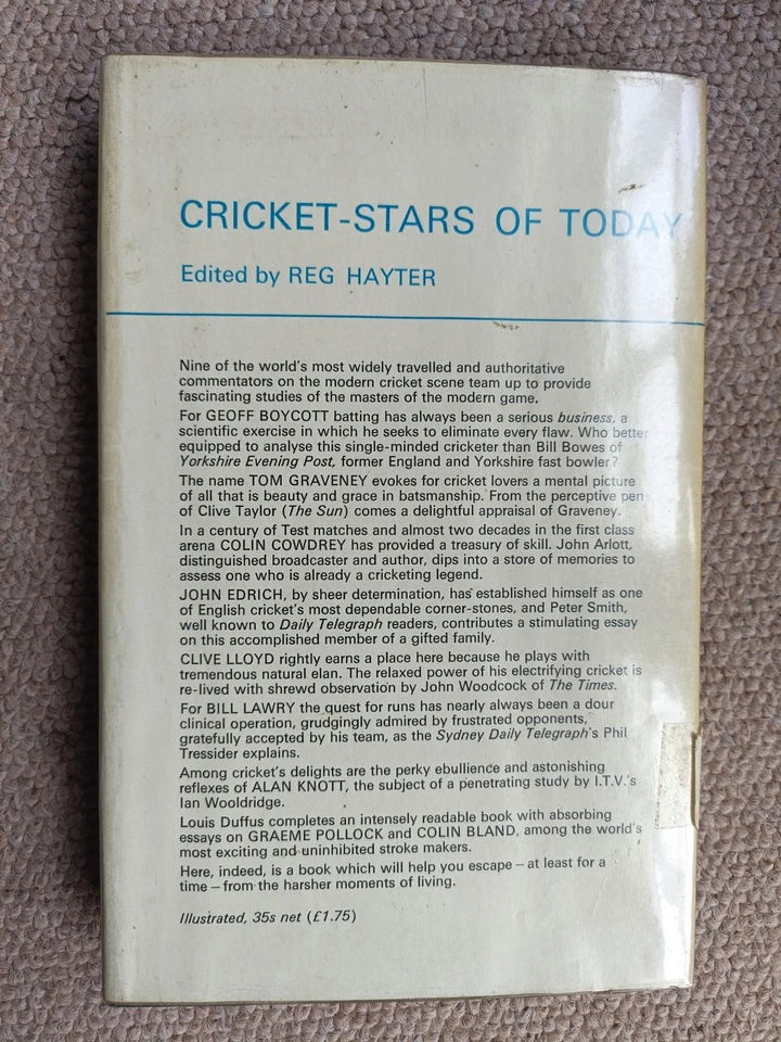 Test Outcast by Marshall, Roy Hardback Book autobiography 1970 cricket - Image 2 of 4