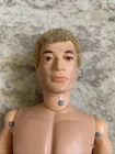 1964 Hasbro G.I.Joe Dirty Blonde Hair 12" Action Figure Scar on face