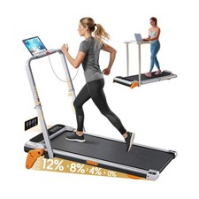 Walking Pad with Incline Portable Treadmill with Handle Bar for Home Office U...