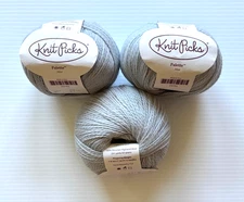 Knit Picks Palette Yarn - Lot of 3 Skeins MIST  ~ 50 grams each ~ Peru #6872 NEW
