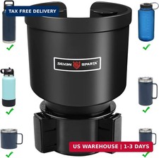 Upgraded Car Cup Holder Expander Adapter with Offset Adjustable Base, Compatible