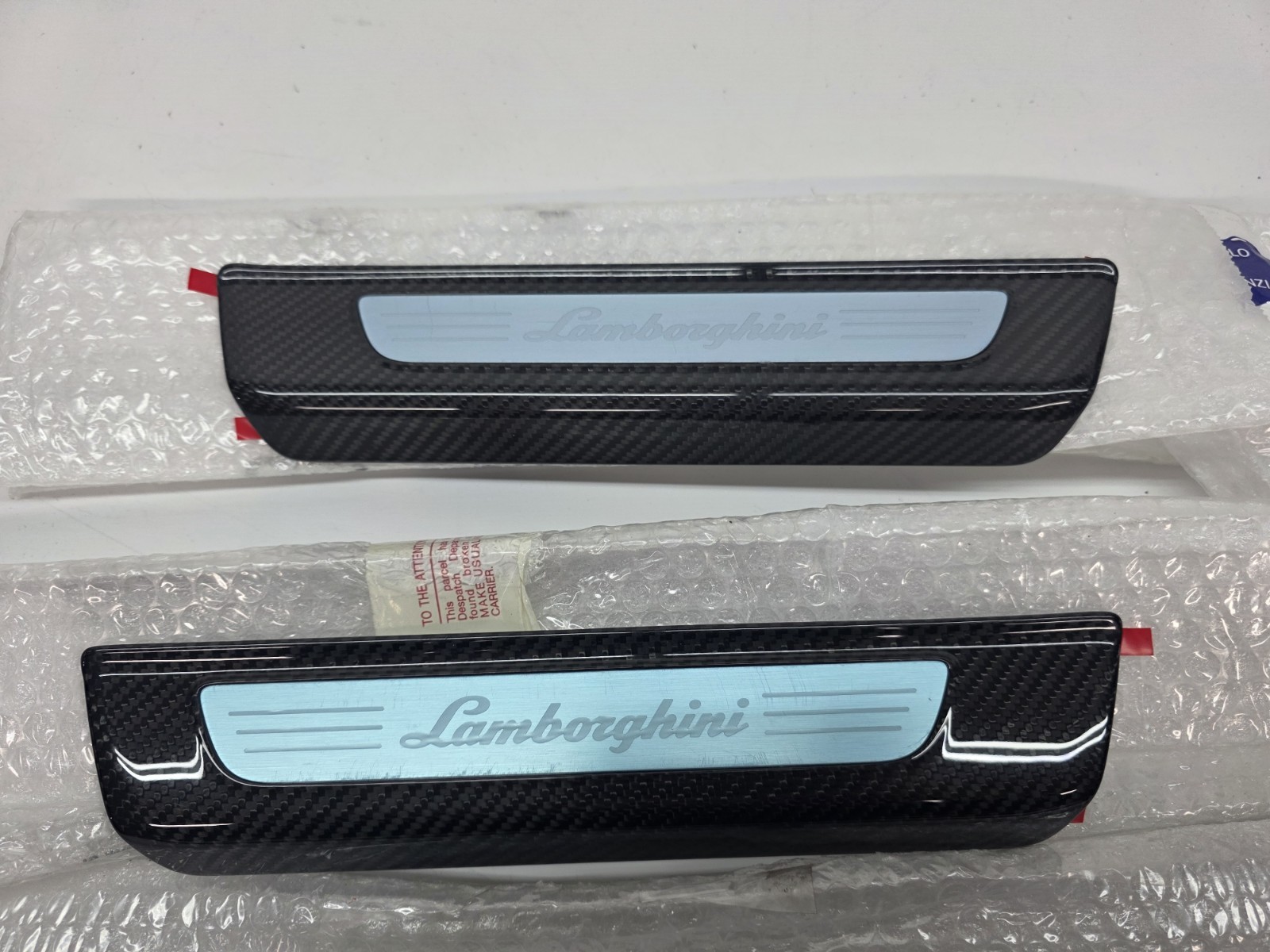 LAMBORGHINI URUS CARBON FIBER DOOR STEP KICK PLATES SCUFF PLATES OEM 4ML069641C