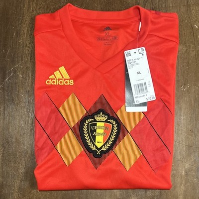 adidas Belgium National Team Officially Licensed Soccer Jersey XL Red