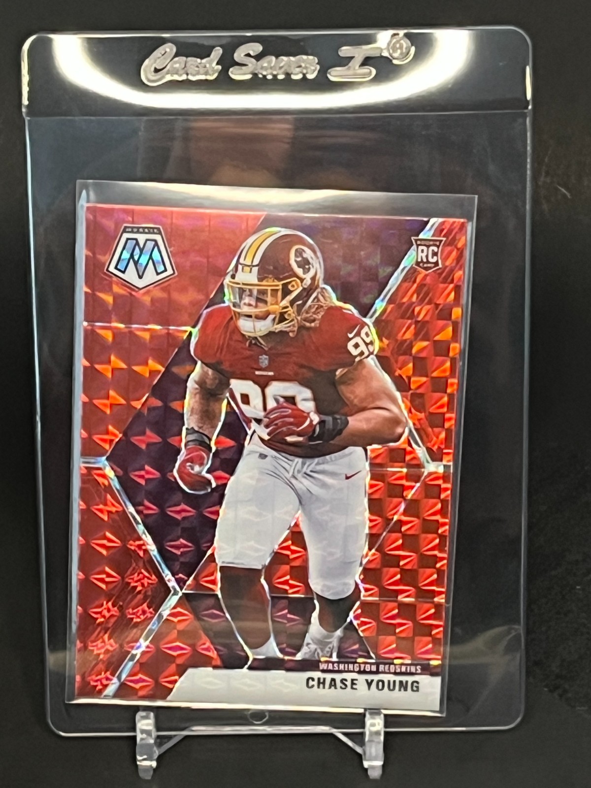 2020 Panini Mosaic - Rookies Chase Young #202 Red Mosaic Prizm (RC)
