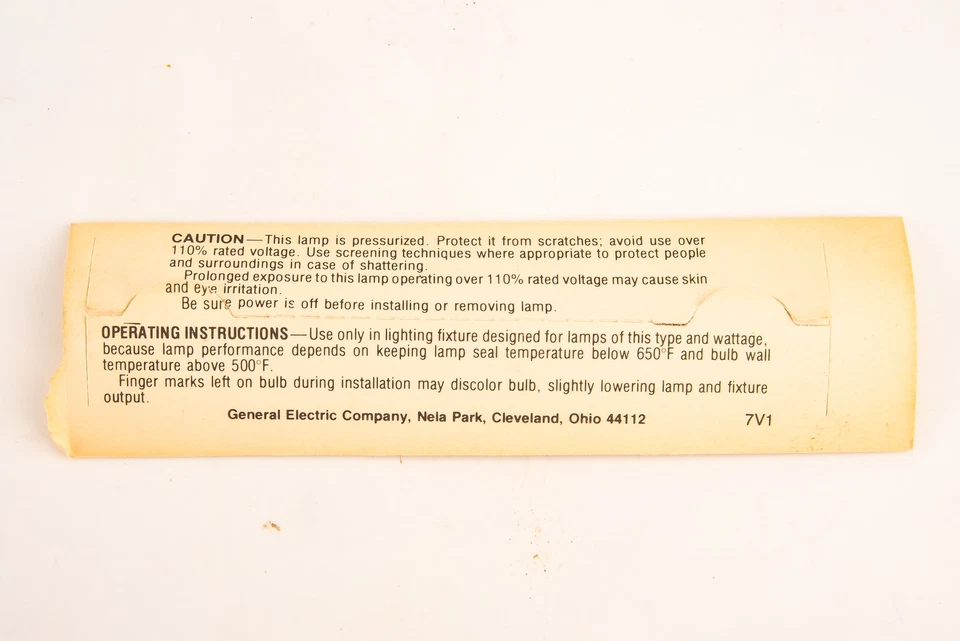 GE Q45T2 1/2 / CL 45W 7V General Electric Quartzline Lamp NOS Vintage V29 - Image 4 of 4