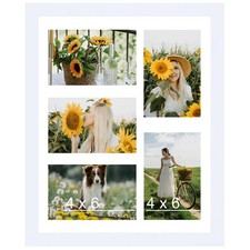 11x14 Collage Picture Frame with Mat, Display 5 Pcs 4x6 Photos or 11x14 Pictu...