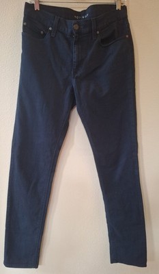 Mott & Bow Mens Navy Skinny Jeans Zip Closure Pockets Size 30x32